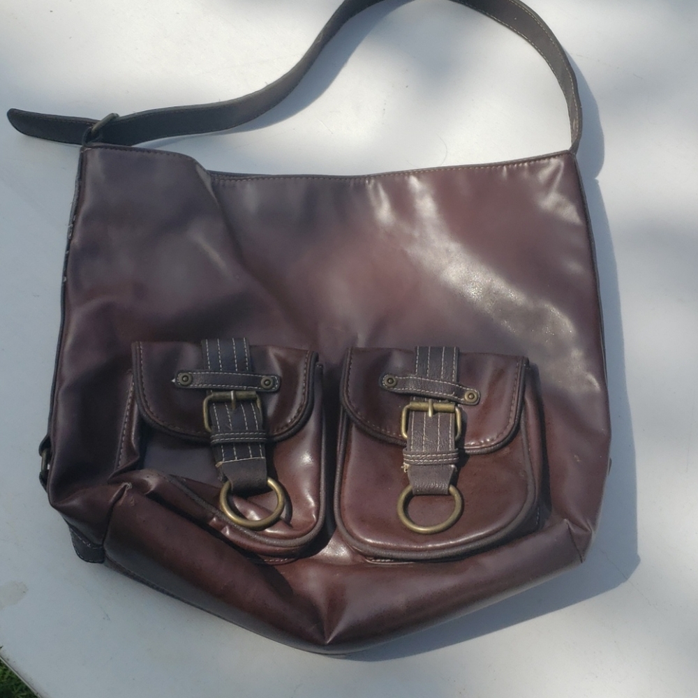 Brown shoulder bag